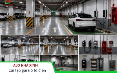 Cải tạo gara ô tô điện chuẩn pccc: từ gara cũ đến không gian sạc an toàn, đồng bộ