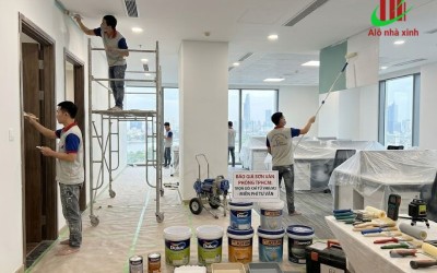 Giải pháp thuê thợ sơn văn phòng giá rẻ HCM cho doanh nghiệp cần tối ưu ngân sách 