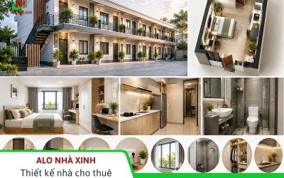 Thiết kế nhà cho thuê khép kín tối ưu từng không gian
