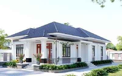 Ý tưởng thiết kế nhà vườn 210m2 cho không gian xanh mát tại Châu Thành, Tiền Giang 